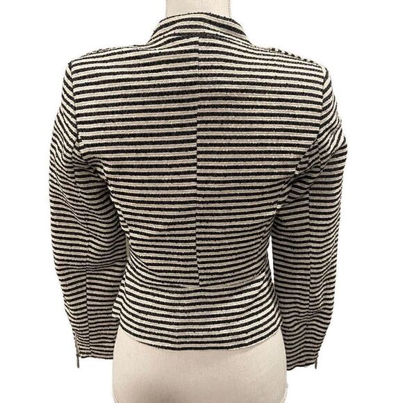 H&M striped tweed blazer jacket - Picture 2 of 7